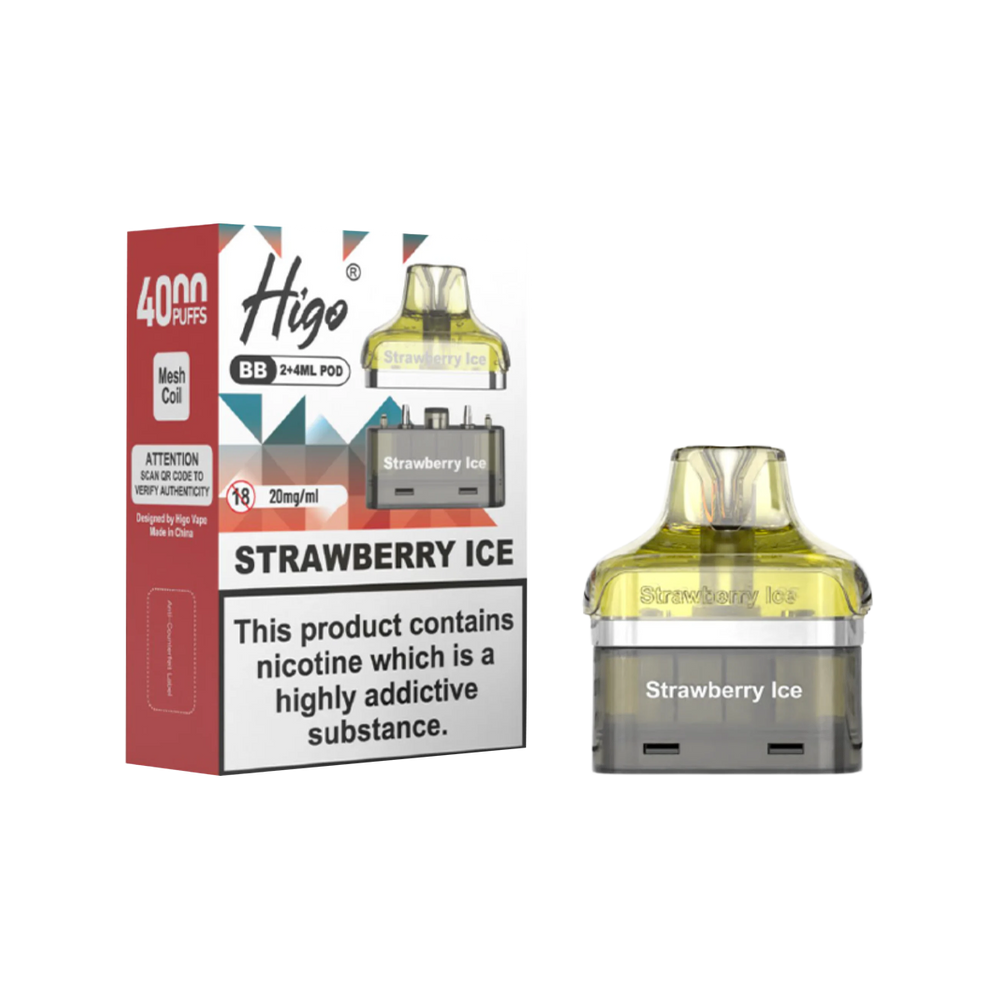 Higo BB 4000 Refill Pack | 20mg Nic Salt Vapemate Higo BB 4000 Refill Pack | 20mg Nic Salt Vapemate