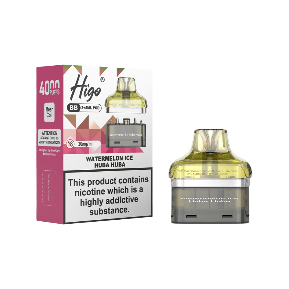 Higo BB 4000 Refill Pack watermelon ice huba huba