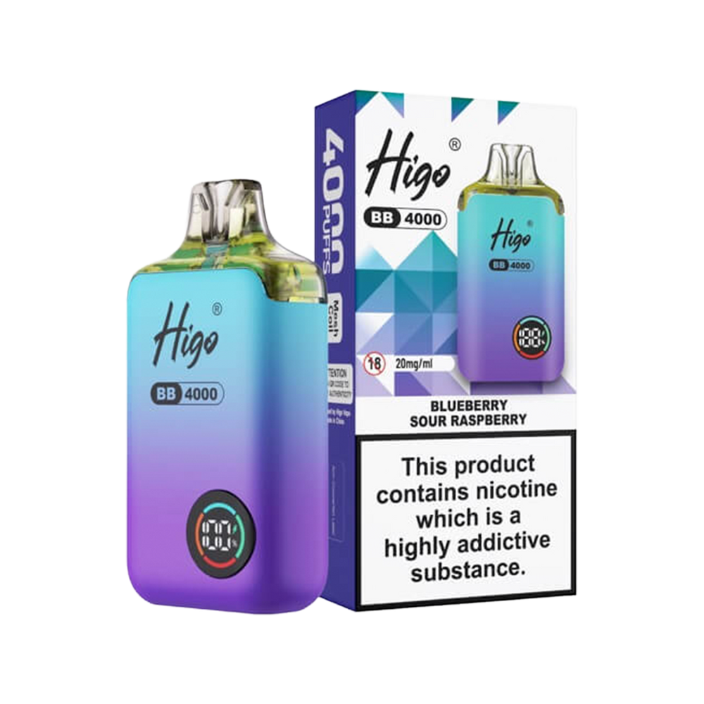 Higo BB 4000 Vape Kit blueberry sour raspebrry