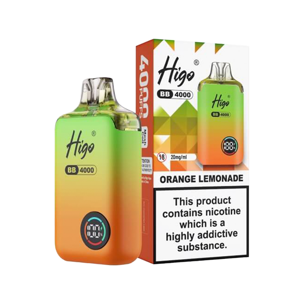 Higo BB 4000 Vape Kit orange lemonade