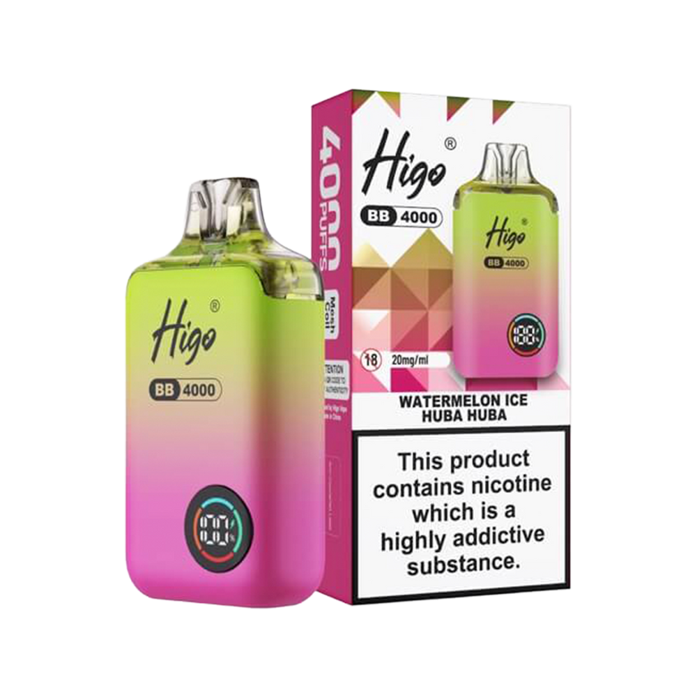 Higo BB 4000 Vape Kit watermelon ice huba huba