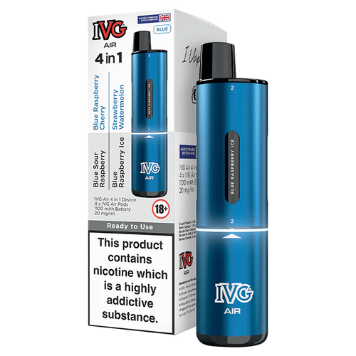 Blue Edition IVG Air 4 in 1 Vape Kit