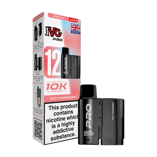 Fizzy Strawberry IVG Pro 12 Refill Pack