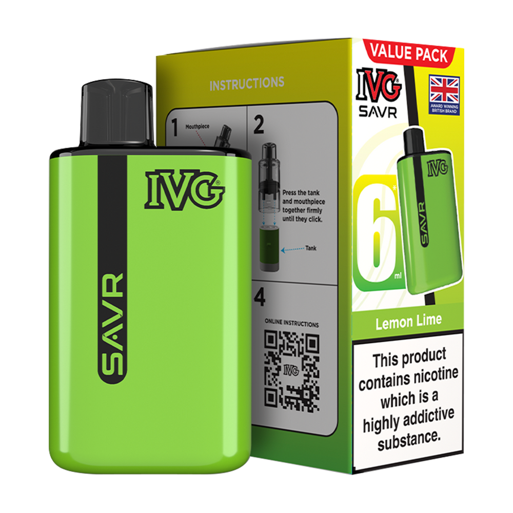IVG SAVR Vape Kit lemon lime
