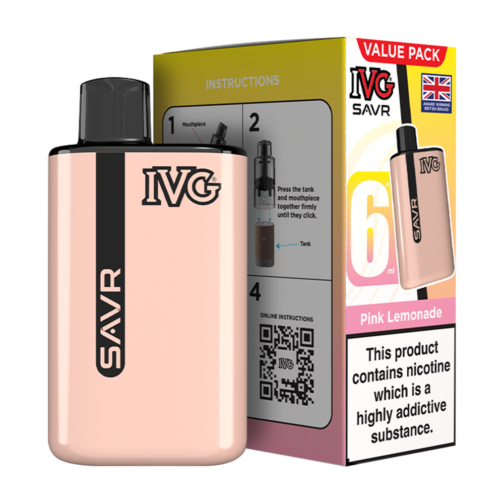 IVG SAVR Vape Kit Pink Lemonade 6ml