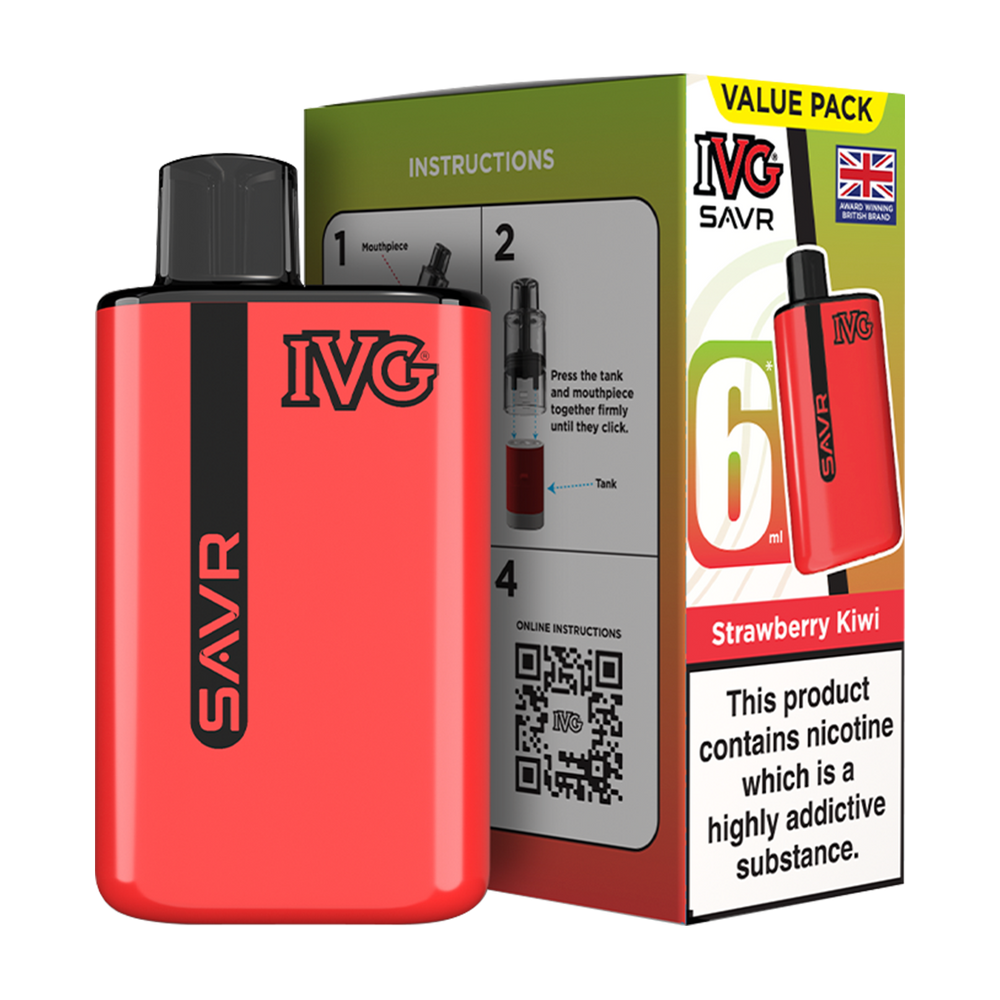 IVG SAVR Vape Kit strawberry kiwi