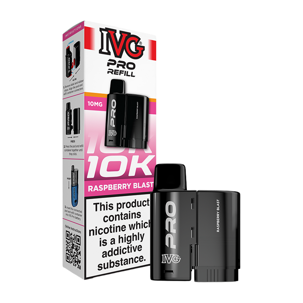 Raspberry Blast IVG Pro 12 Refill Pack