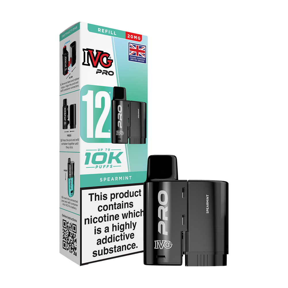 ivg pro 12 refill spearmint