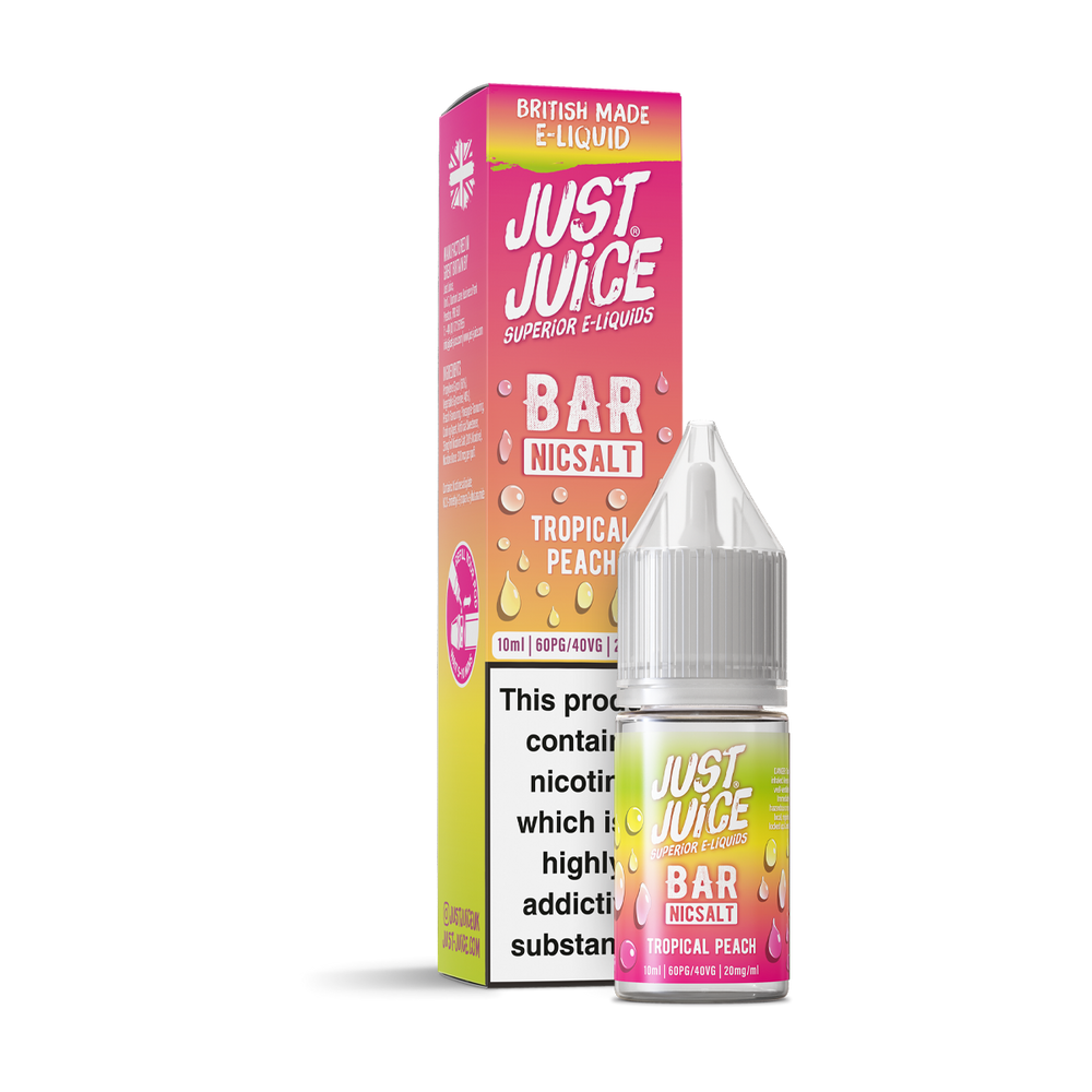 Tropical Peach Bar Nic Salt by Just Juice