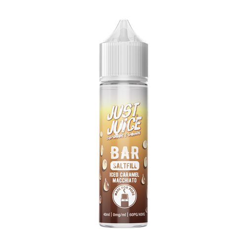just juice bar iced caramel macchiato saltfill 40ml