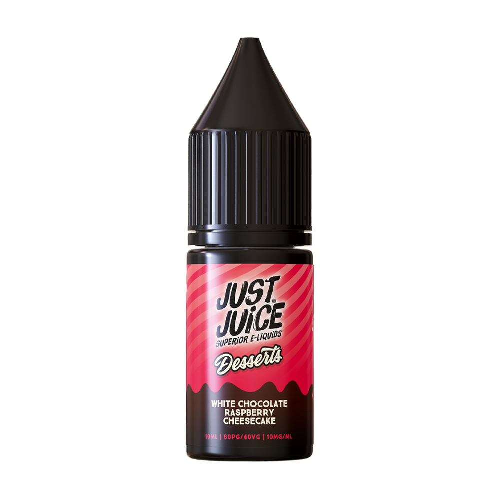just juice eliquid desserts white choc rasp cheesecake