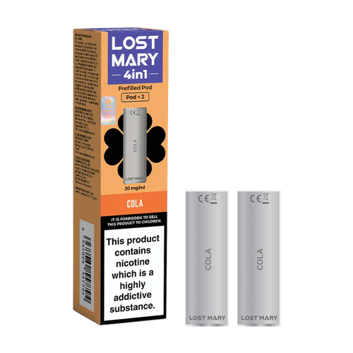 lost mary 4in1 berry cola x2 pods new