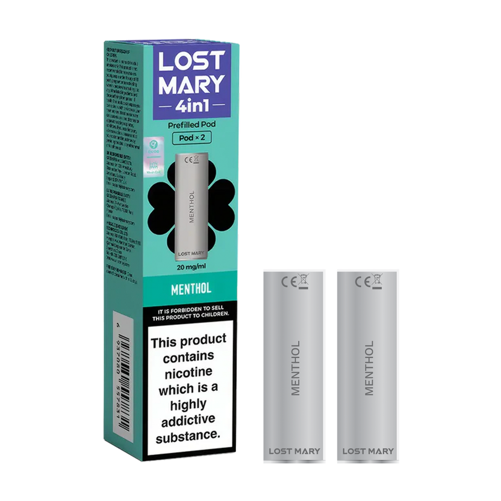 lost mary 4in1 berry menthol x2 pods new