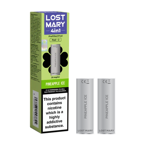 lost mary 4in1 berry pineapple ice x2 pods new