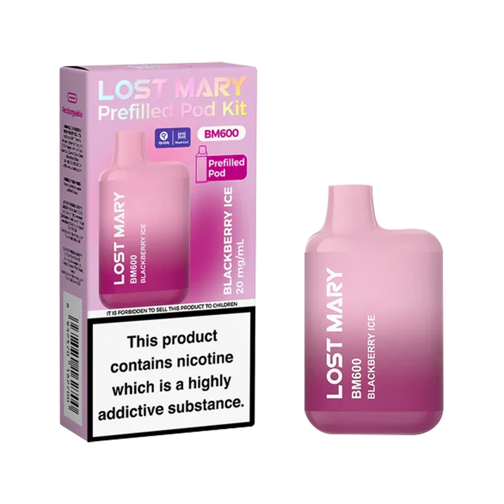 Lost Mary BM600 Prefilled Pod Kit - Prefilled Vape Kit Vapemate Lost Mary BM600 Prefilled Pod Kit - Prefilled Vape Kit Vapemate