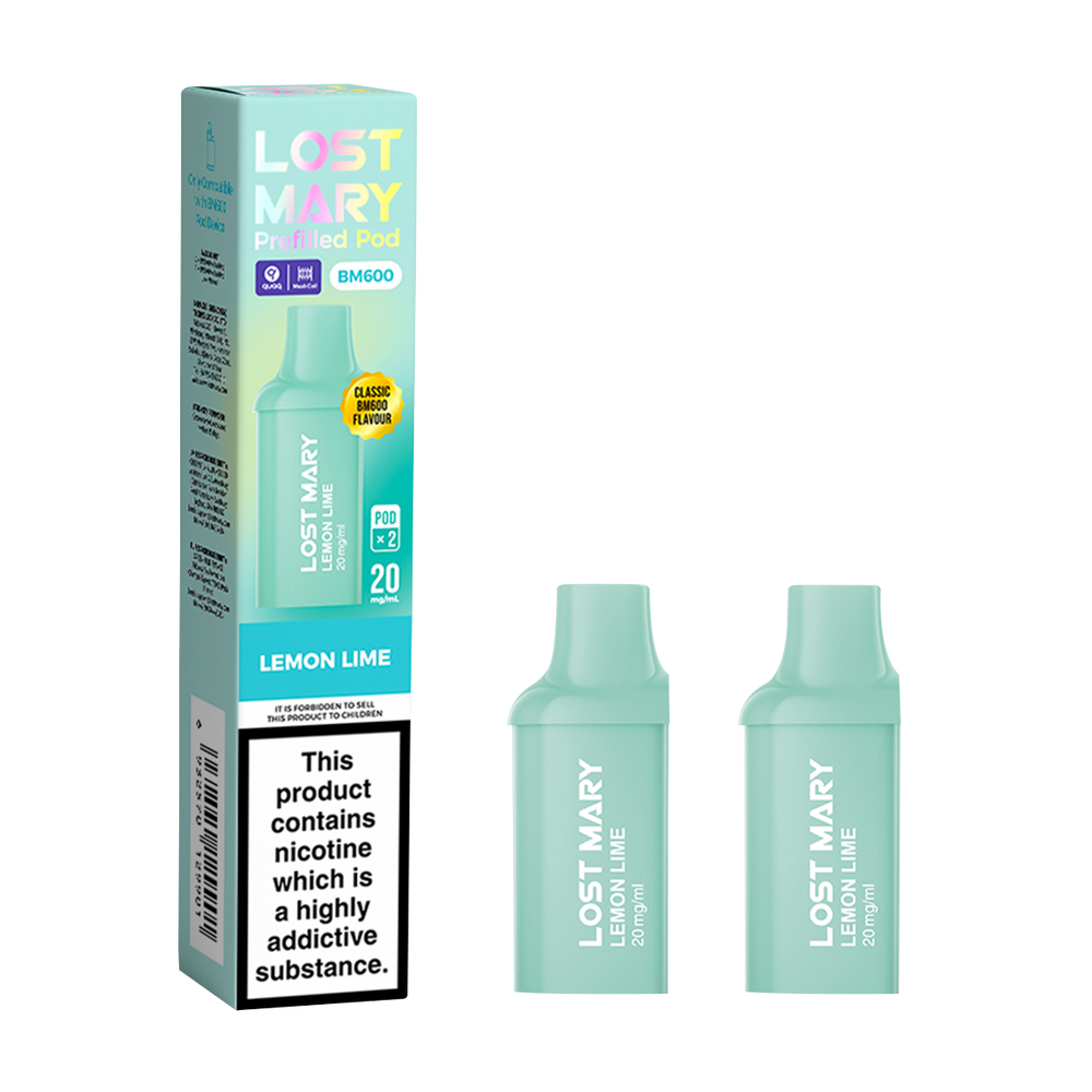 lost mary bm600 pods lemon lime