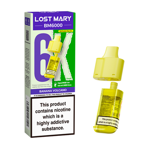 lost mary bm6000 refill pack banana volcano