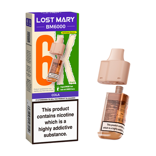 lost mary bm6000 refill pack cola