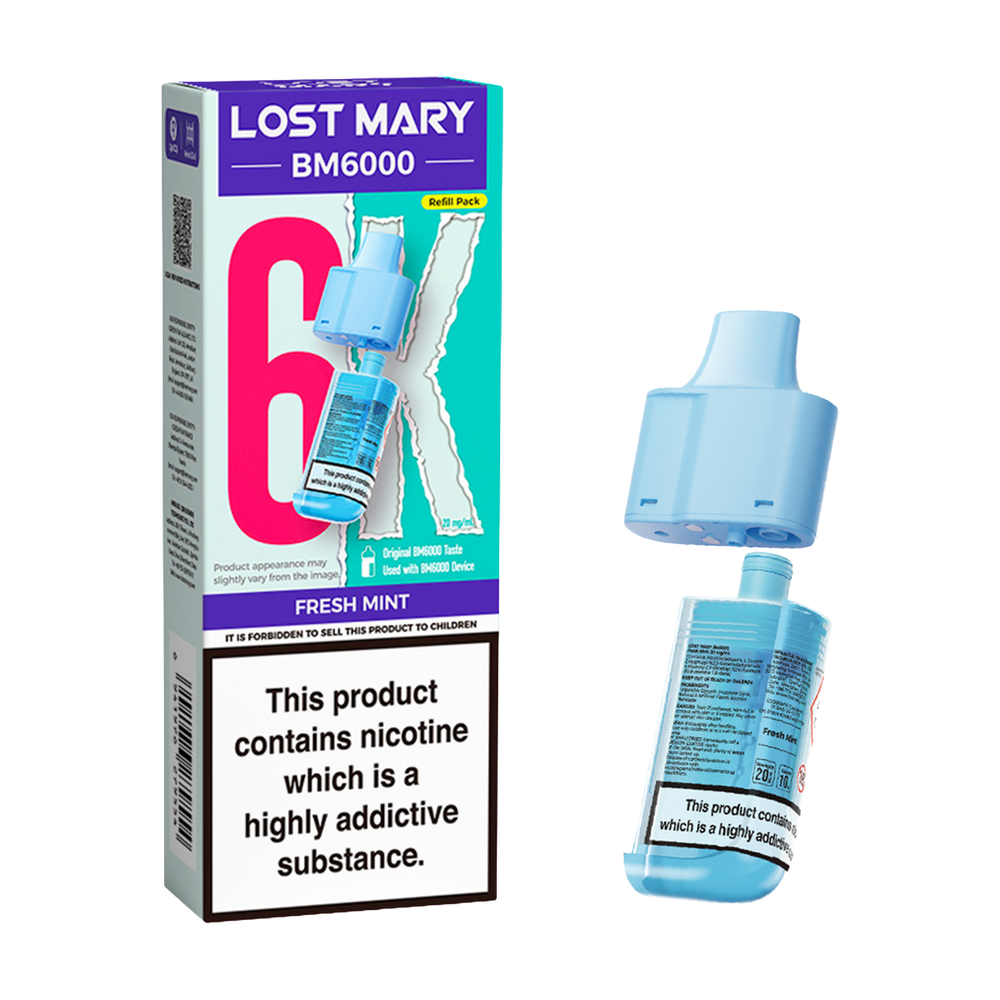 lost mary bm6000 refill pack fresh mint