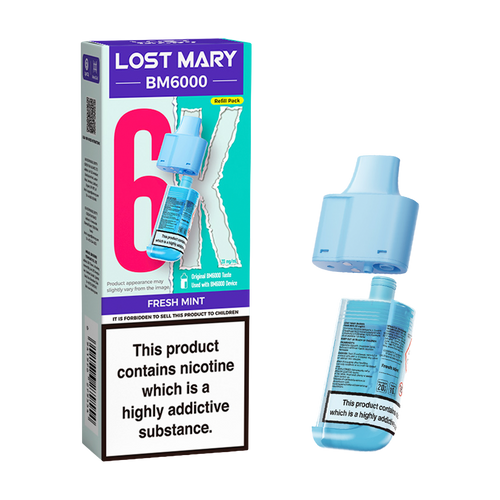 lost mary bm6000 refill pack fresh mint
