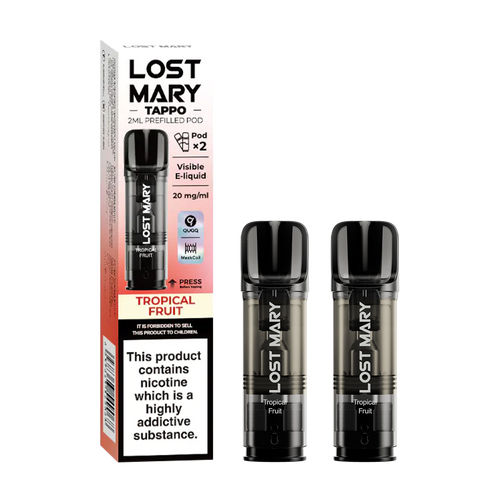 lost mary tappo pods pack of 2 tropical fruit new