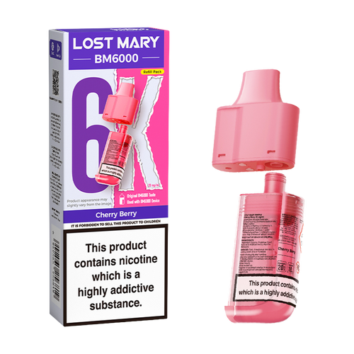 lost mary bm6000 refill cherry berry