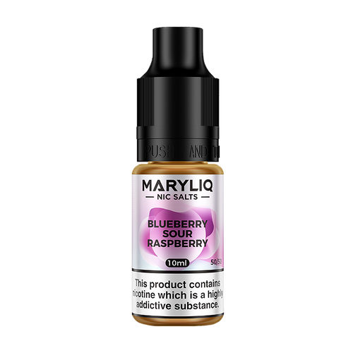 maryliq nic salts blueberry sour raspberry 10ml