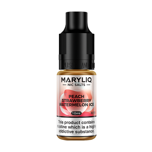 maryliq nic salts peach strawberry watermelon ice 10ml