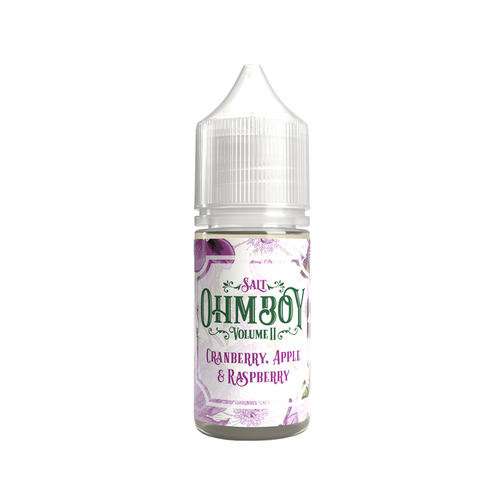 ohm boy volume ii salt cranberry apple raspberry 10ml