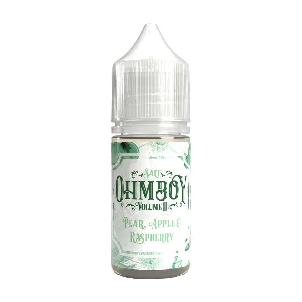 Pear Apple and Raspberry Nic Salt E-Liquid by Ohm Boy Volume II