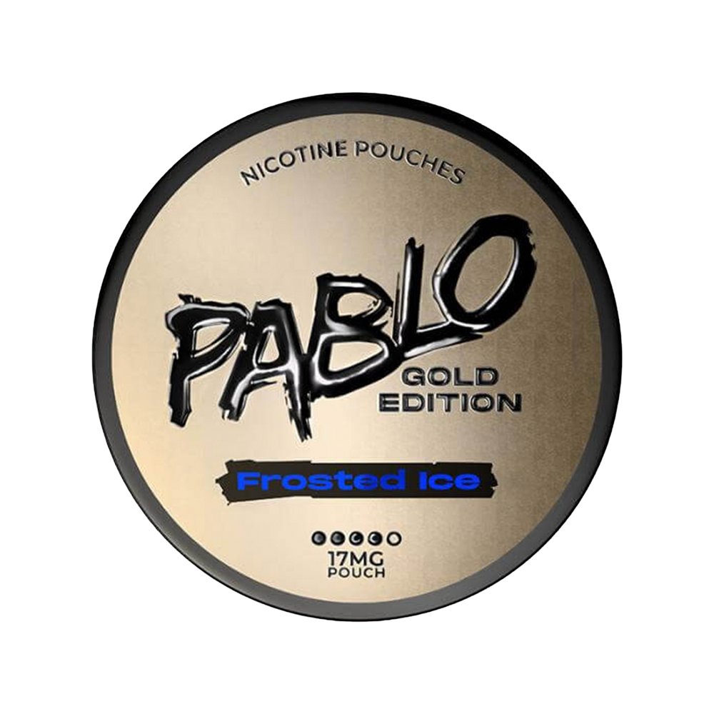pablo exclusive nicotine pouches gold edition frosted ice