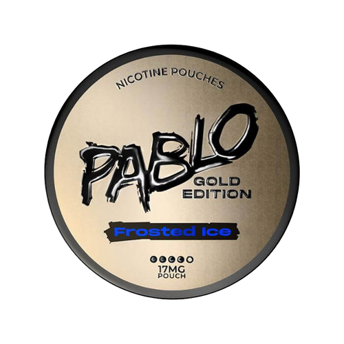 pablo exclusive nicotine pouches gold edition frosted ice