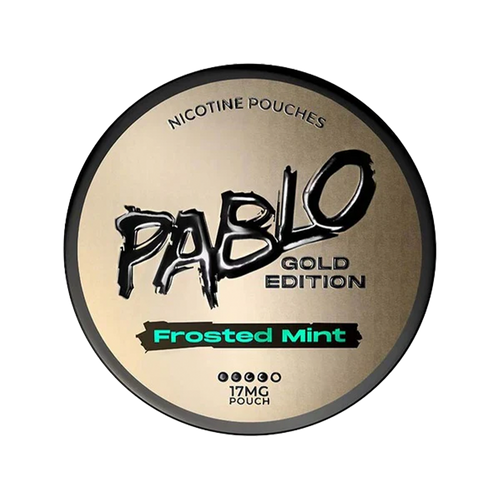 pablo exclusive nicotine pouches gold edition frosted mint