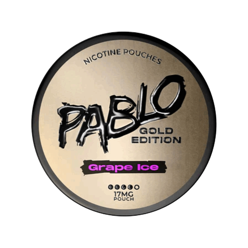 pablo exclusive nicotine pouches gold edition grape ice