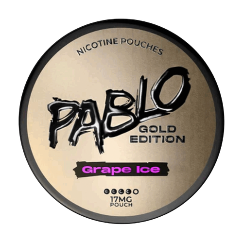 pablo exclusive nicotine pouches gold edition grape ice