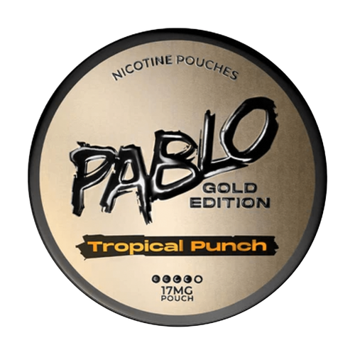pablo exclusive nicotine pouches gold edition tropical punch