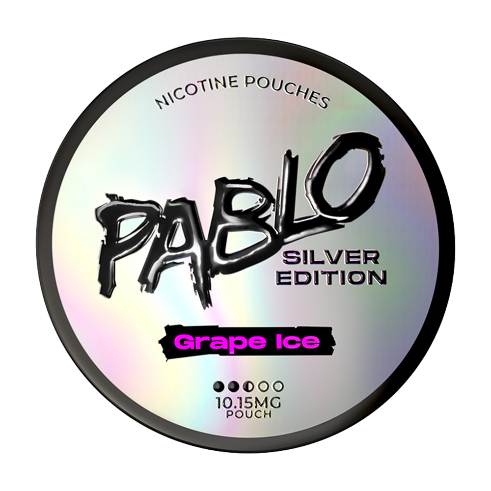 pablo nicotine pouches silver edition grape ice