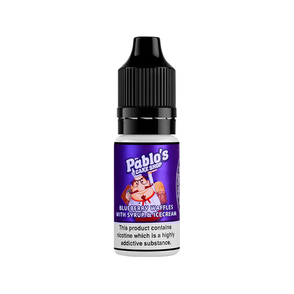 Blueberry Waffles with Syrup & Ice Cream Nic Salt by Pablos Cake Shop