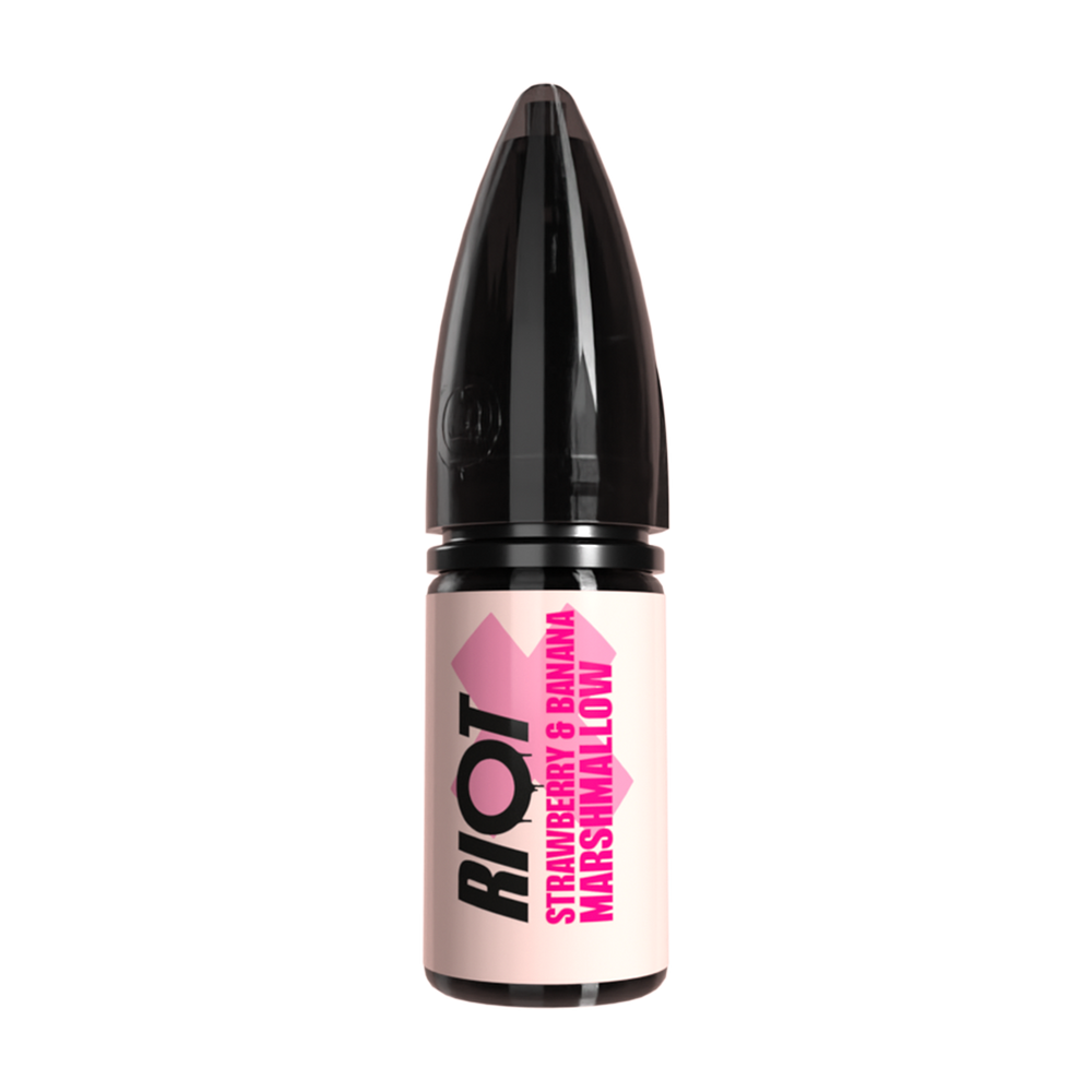 riot x strawberry and banana marshmallow nic salt