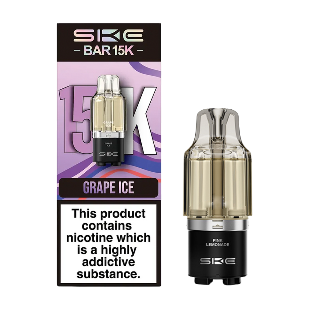 ske bar 15k prefilled pod grape ice