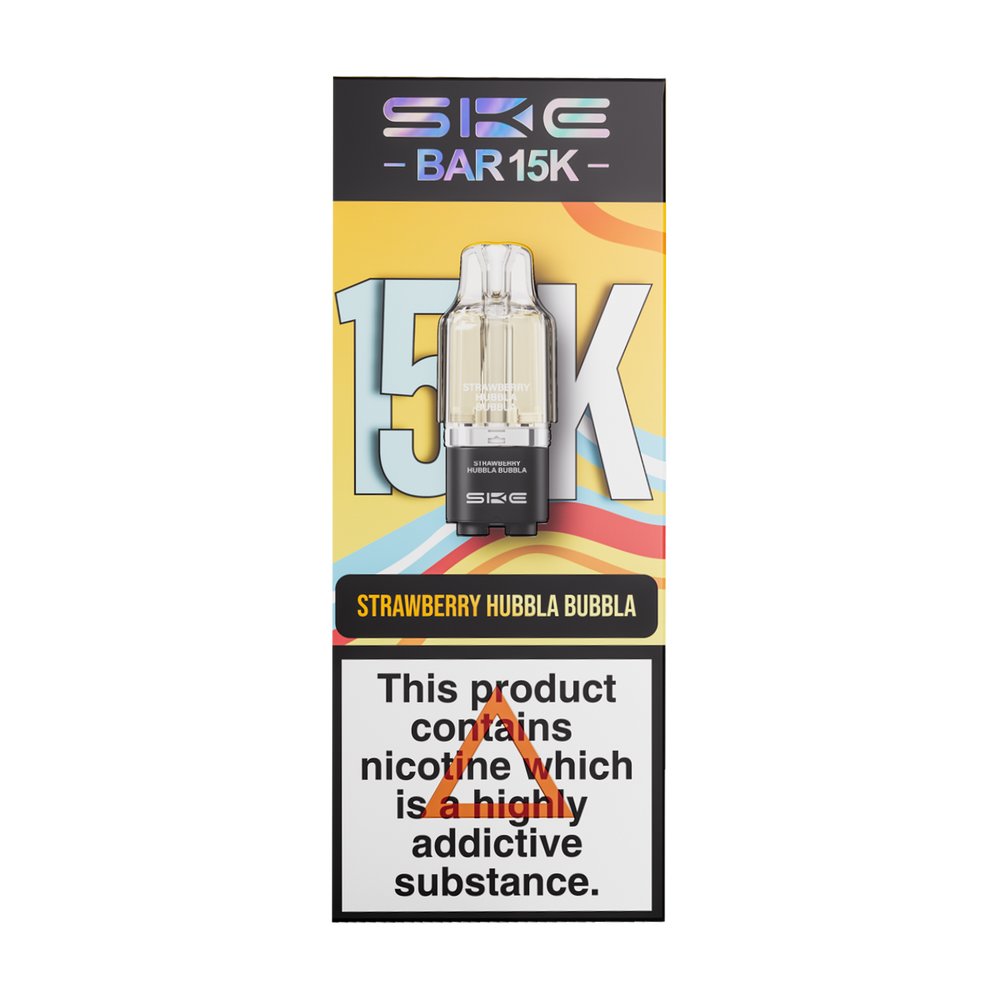 ske bar 15k refill pack strawberry hubbla bubbla