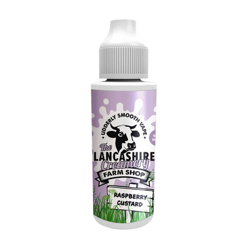 the lancashire creamery 100ml raspberry custard