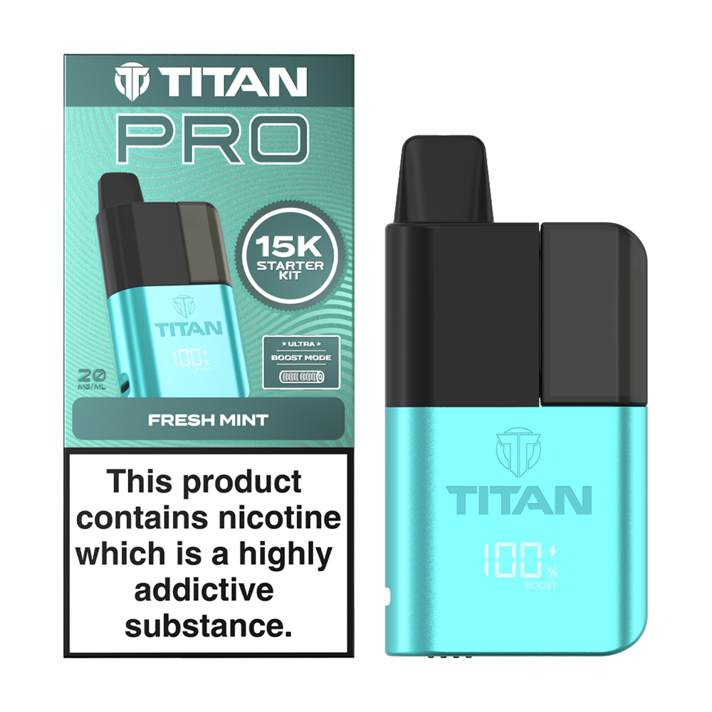 Titan Pro 15K Kit - Pre-Filled Vape Pod Kit - Fresh Mint