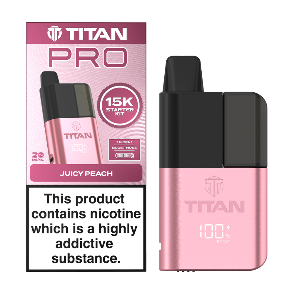 Titan Pro 15K Kit - Pre-Filled Vape Pod Kit - Juicy Peach