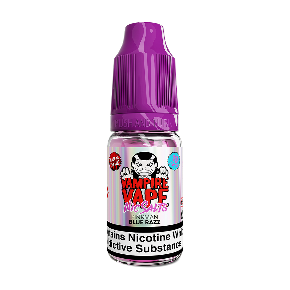 Pinkman Blue Razz Nic Salt by Vampire Vape 10ml 10mg