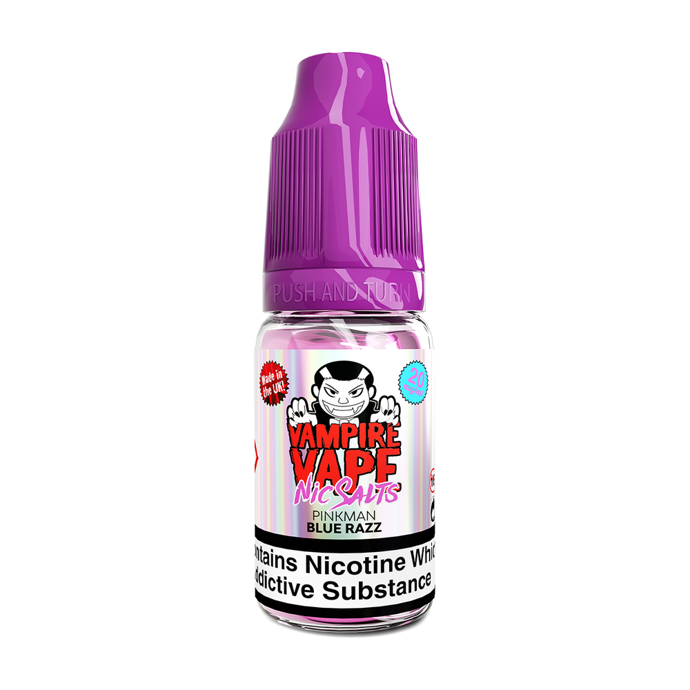 Pinkman Blue Razz Nic Salt by Vampire Vape 10ml 20mg