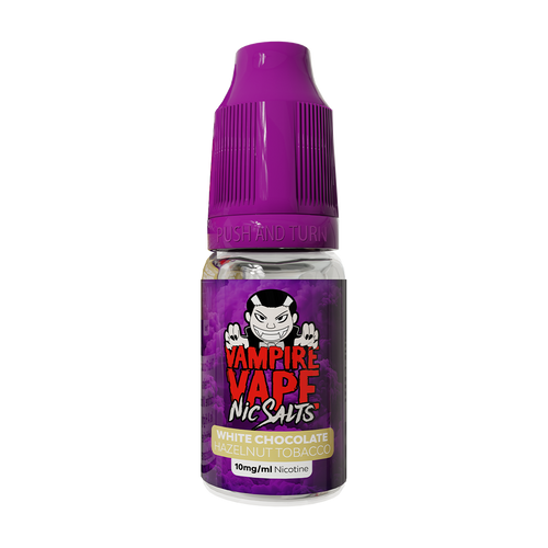 vampire vape 10ml nic salts collection white chocolate hazelnut tobacco