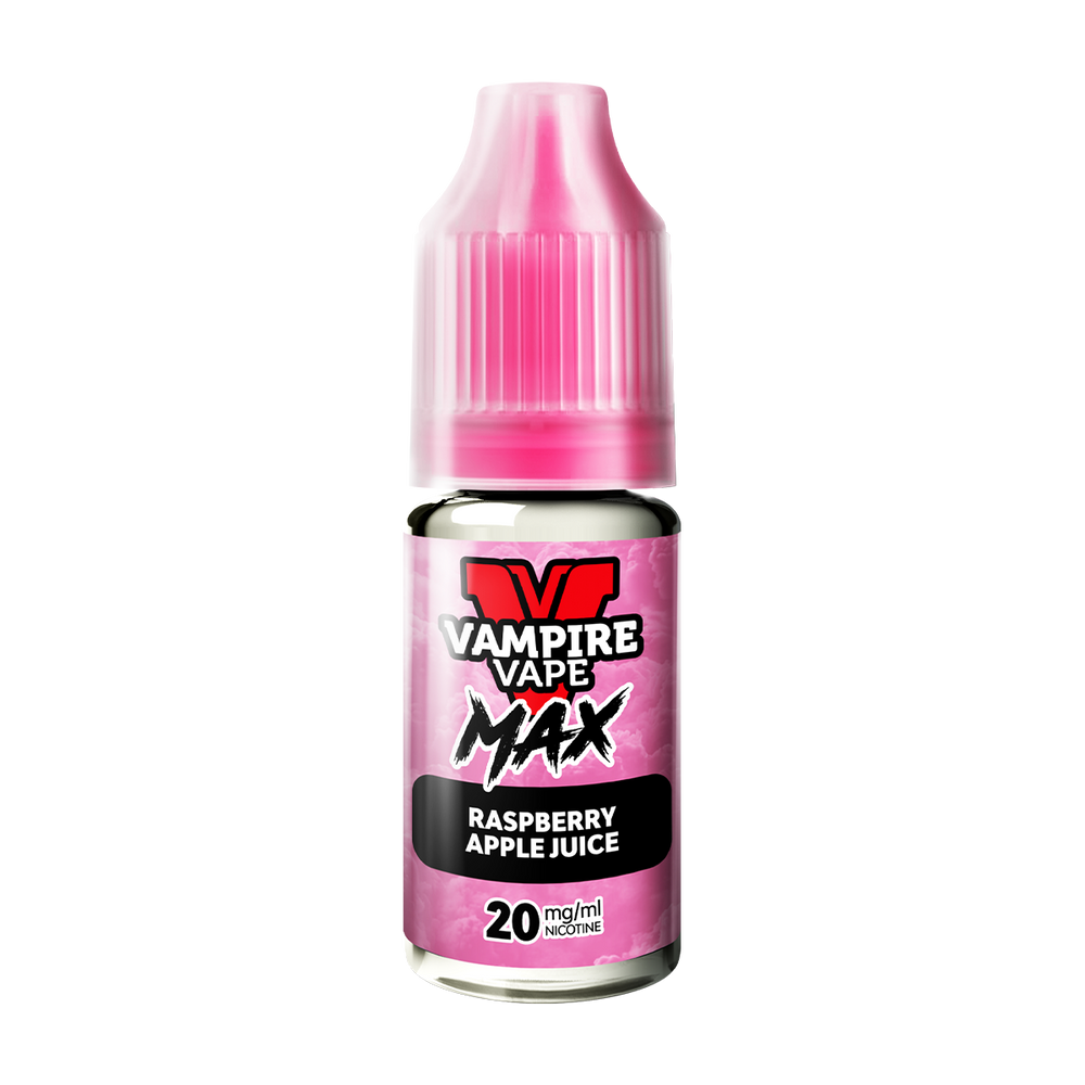 vampire vape max nic salt raspberry apple juice