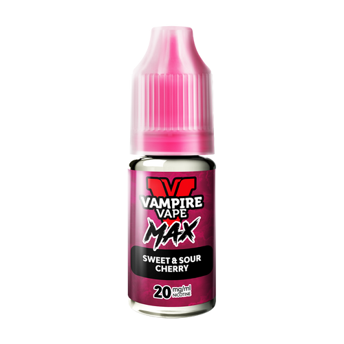 vampire vape max nic salt sweet and sour cherry