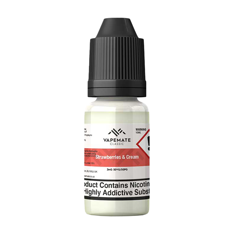 Strawberries & Cream Eliquid - UK Made | Vapemate Strawberries & Cream Eliquid - UK Made | Vapemate